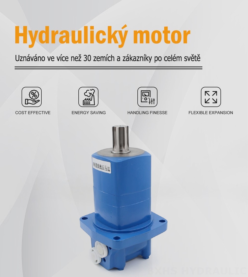 Hydraulický motor BM5 s cykloidním mechanismem 80 cm³/ot. 75 l/min Hydraulický motor